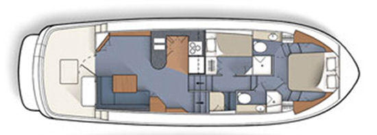 Nordic Tugs Nordic Tug 42 lower deck floor plan