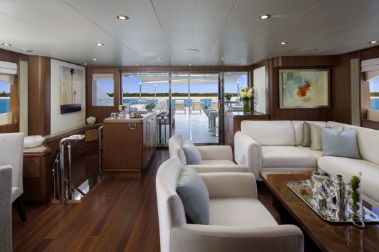 Ocean Alexander 112 Tri-Level Motor Yacht sky lounge