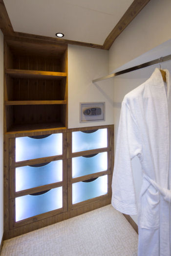 Ocean Alexander 112 Tri-Level Motor Yacht storage