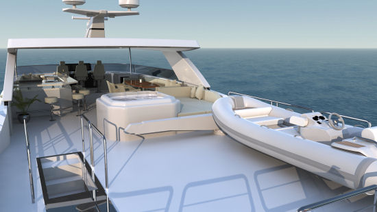 Ocean Alexander 100 Motoryacht tender