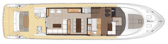 Ocean Alexander 85 Motoryacht floor plan