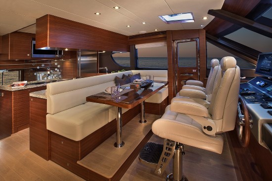Regency Yachts P65 Dining Space Features