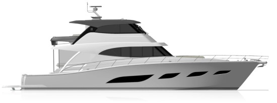 Riviera 68 Sports Motor Yacht layout