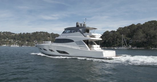 Riviera 68 Sports Motor Yacht running