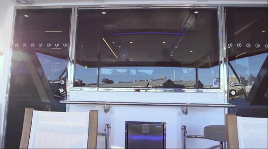 Riviera 72 Sports Motor Yacht glass area