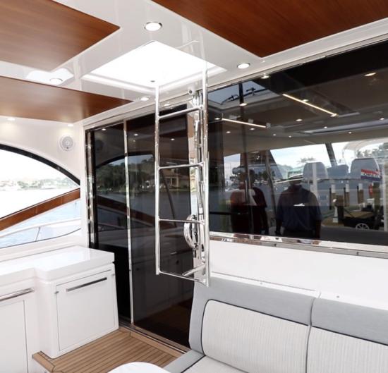 Riviera Belize 66 Sedan ladder