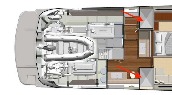 Riviera Belize 66 Sedan main engines