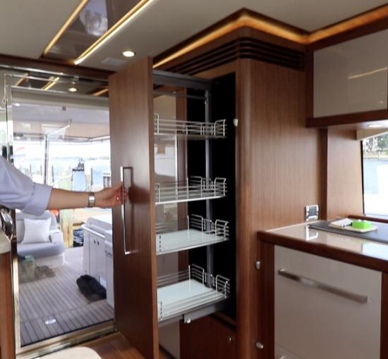 Riviera Belize 66 Sedan lockers