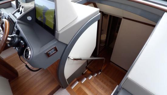 Riviera Belize 66 Sedan stairs