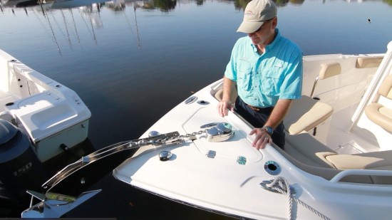 Sailfish 242CC anchor roller