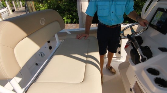 Sailfish 242CC leaning post