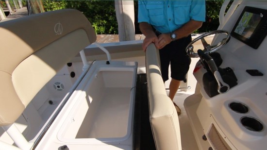 Sailfish 242CC leaning psot storage