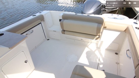 Sailfish 245DC aft bench seat
