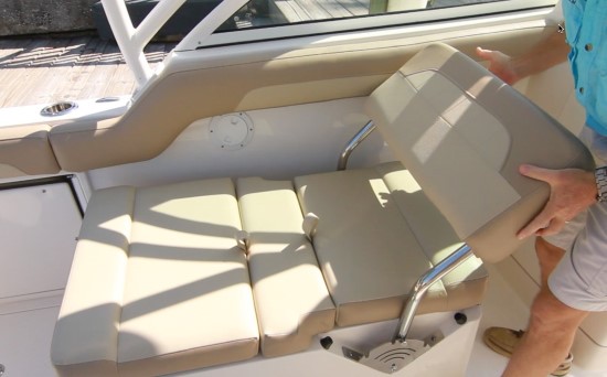 Sailfish 245DC aft facing seat