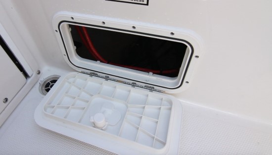 Sailfish 245DC transom hatch
