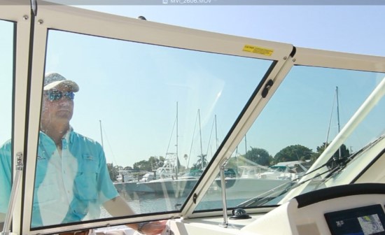 Sailfish 245DC windshield