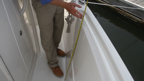 Sailfish 290CC gunnel depth