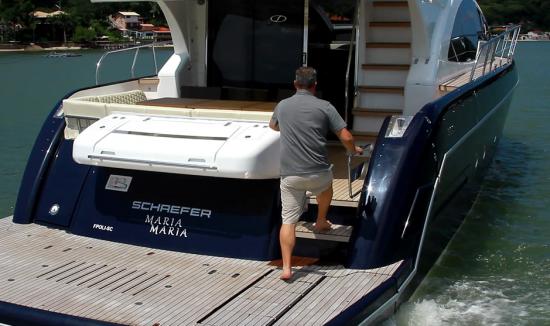 Schaefer 580 swim platform