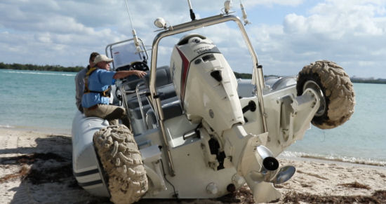 Sealegs 7.1m Sport RIB lean