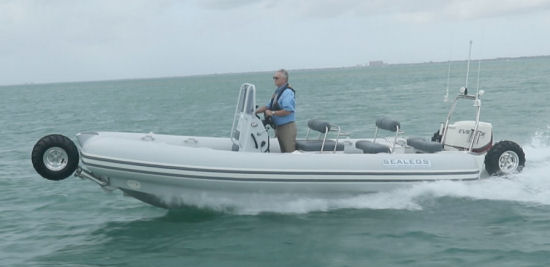 Sealegs 7.1m Sport RIB running shot