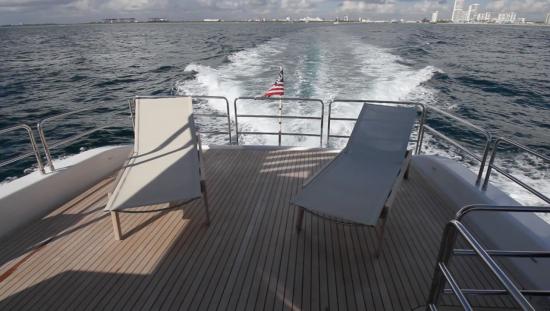 Sirena 64 boat deck