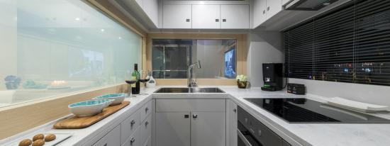 Sirena 64 enclosed galley