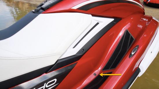 Yamaha FX Limited SVHO foot well