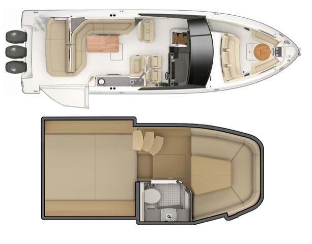 Sea Ray SLX 400 OB Layout