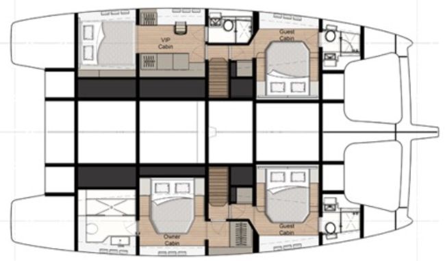 Sunreef 50 Layout